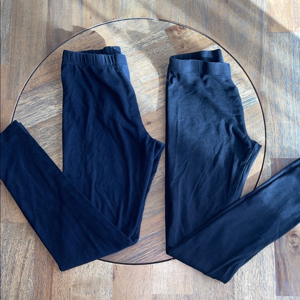 2 pair‎ of Girls Black Leggings